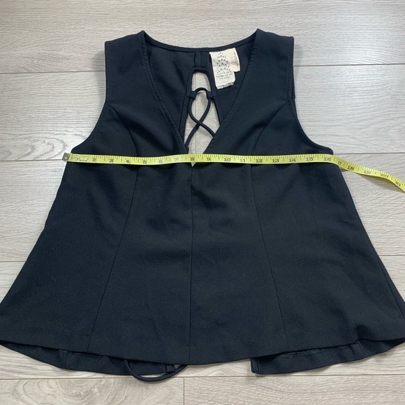 Free People Black Andrea Tie Back Top - Picture 7 of 8
